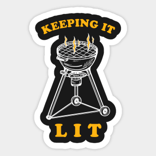 BBQ Keeping It Lit Sticker